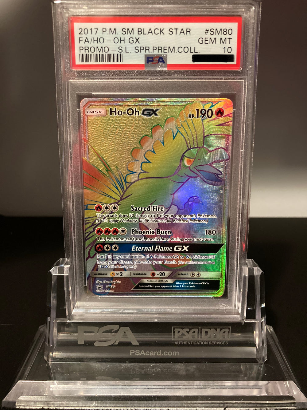 Ho-oh GX - SM Promos - SM80 - PSA 10 - Deck Out Gaming