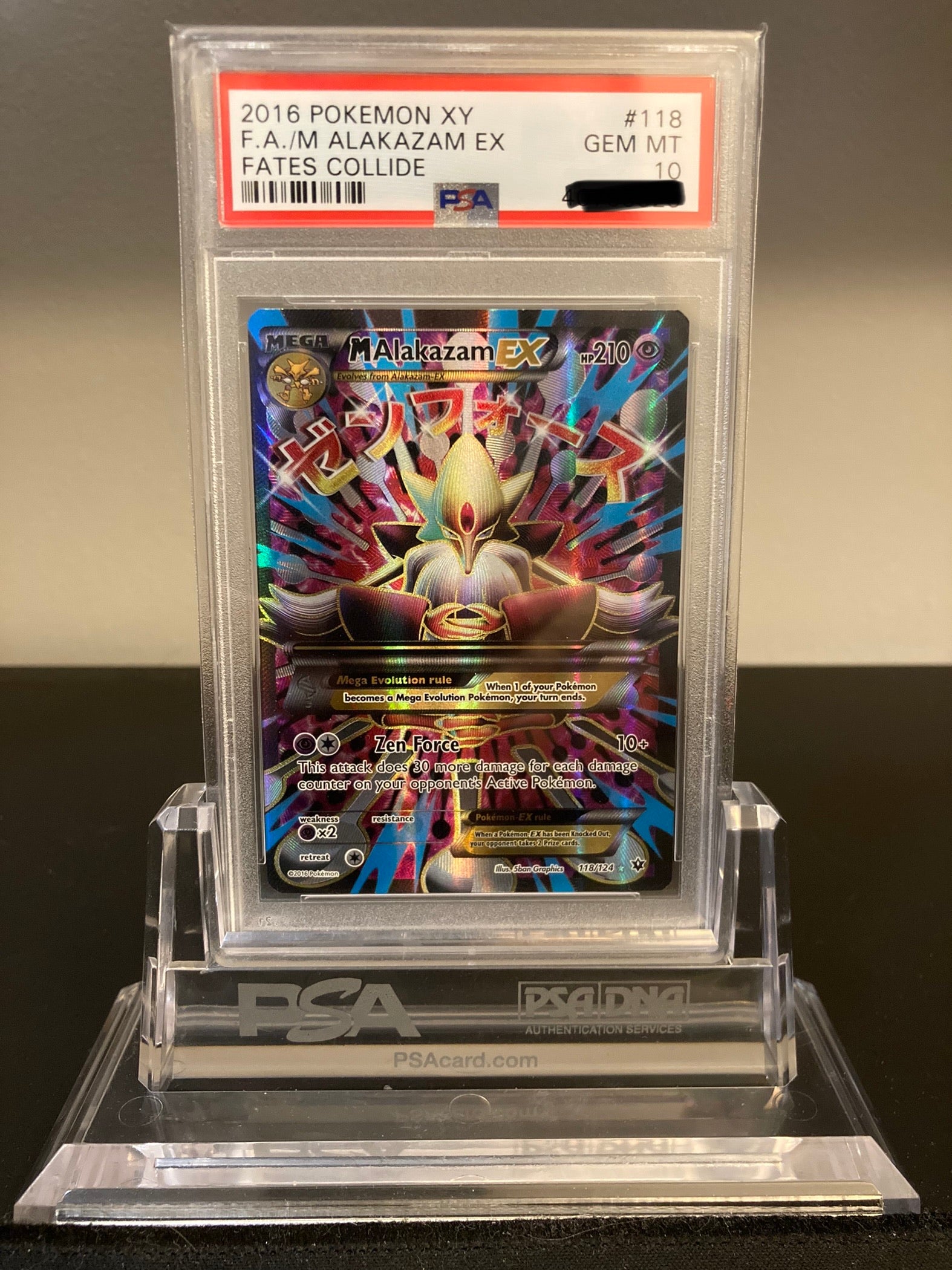 M Alakazam EX - Fates Collide - 118 - PSA 10 - Deck Out Gaming