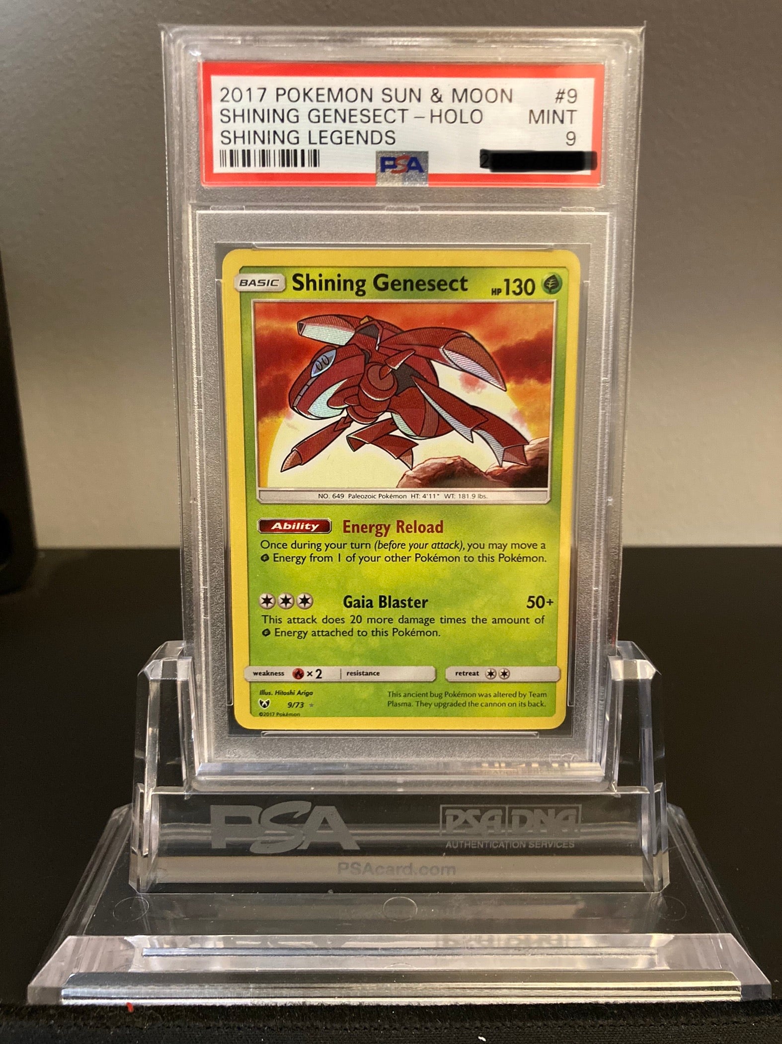 Shining Genesect - Shining Legends - 9 - PSA 9 - Deck Out Gaming