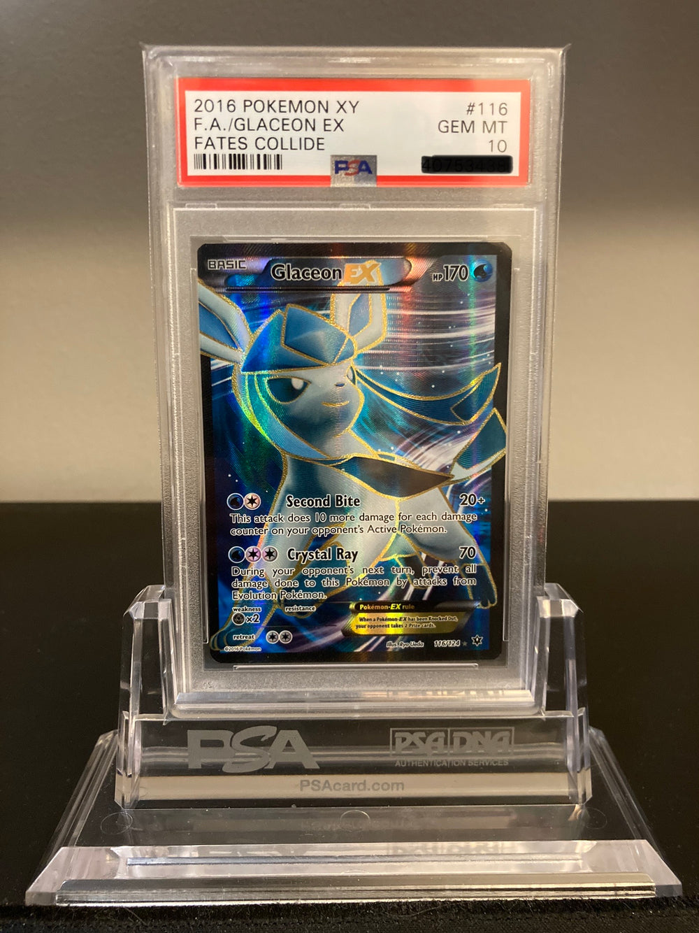 Glaceon EX - Fates Collide - 116 - PSA 10 - Deck Out Gaming