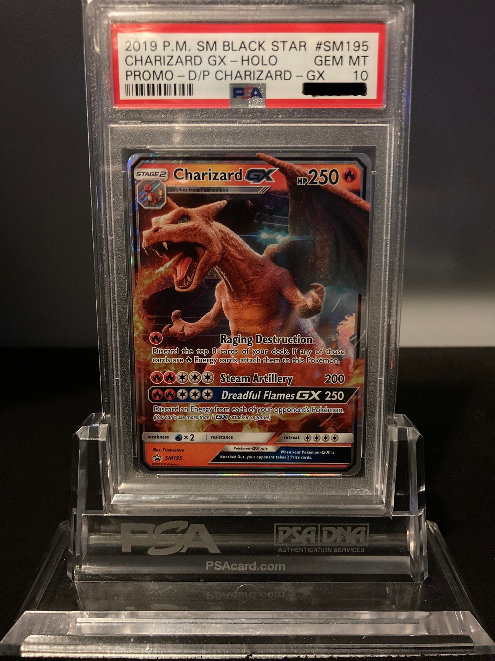 Charizard GX - SM Promos - SM195 - PSA 10 - Deck Out Gaming