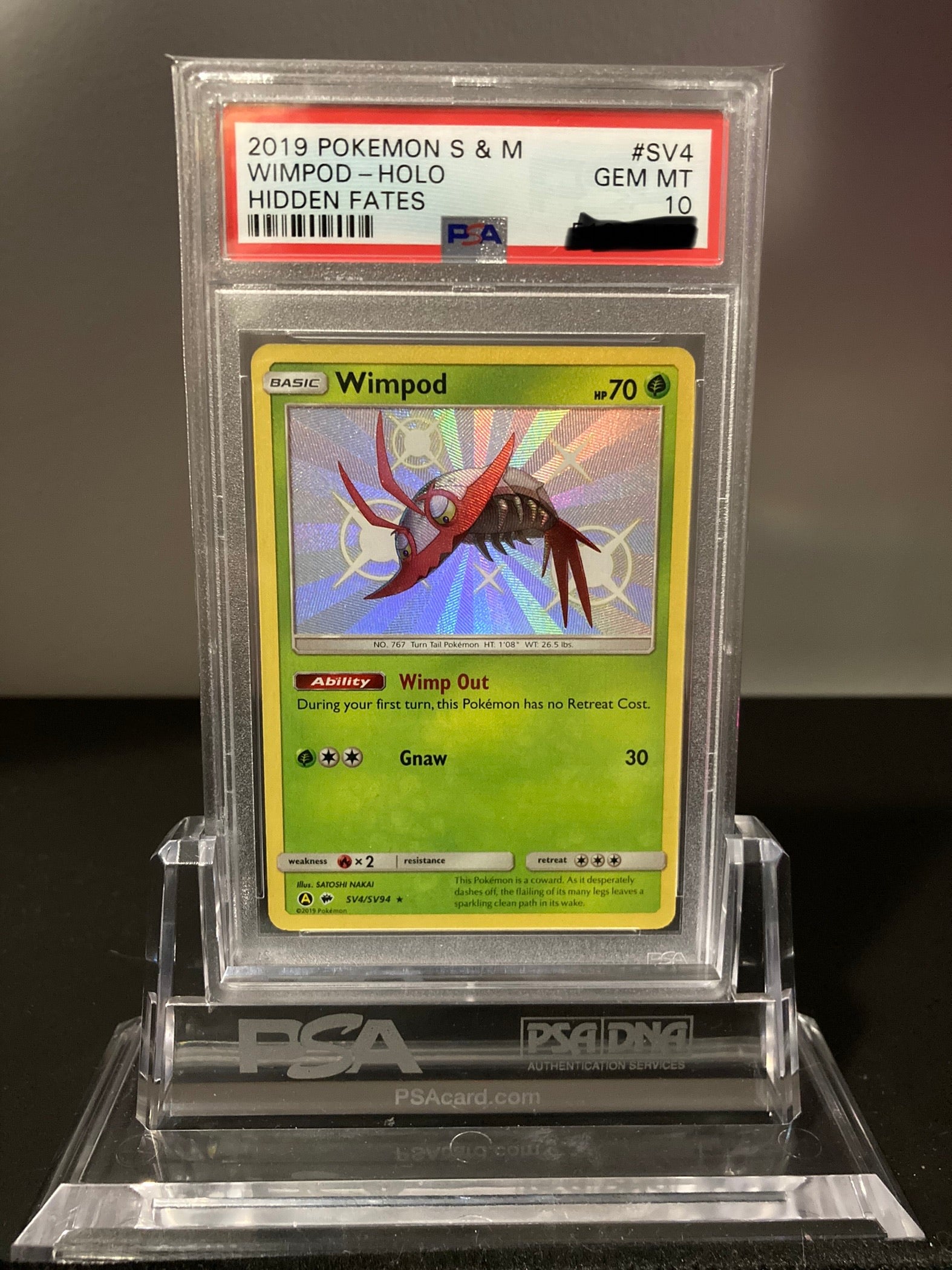 Wimpod - Hidden Fates - SV4 - PSA 10 - Deck Out Gaming