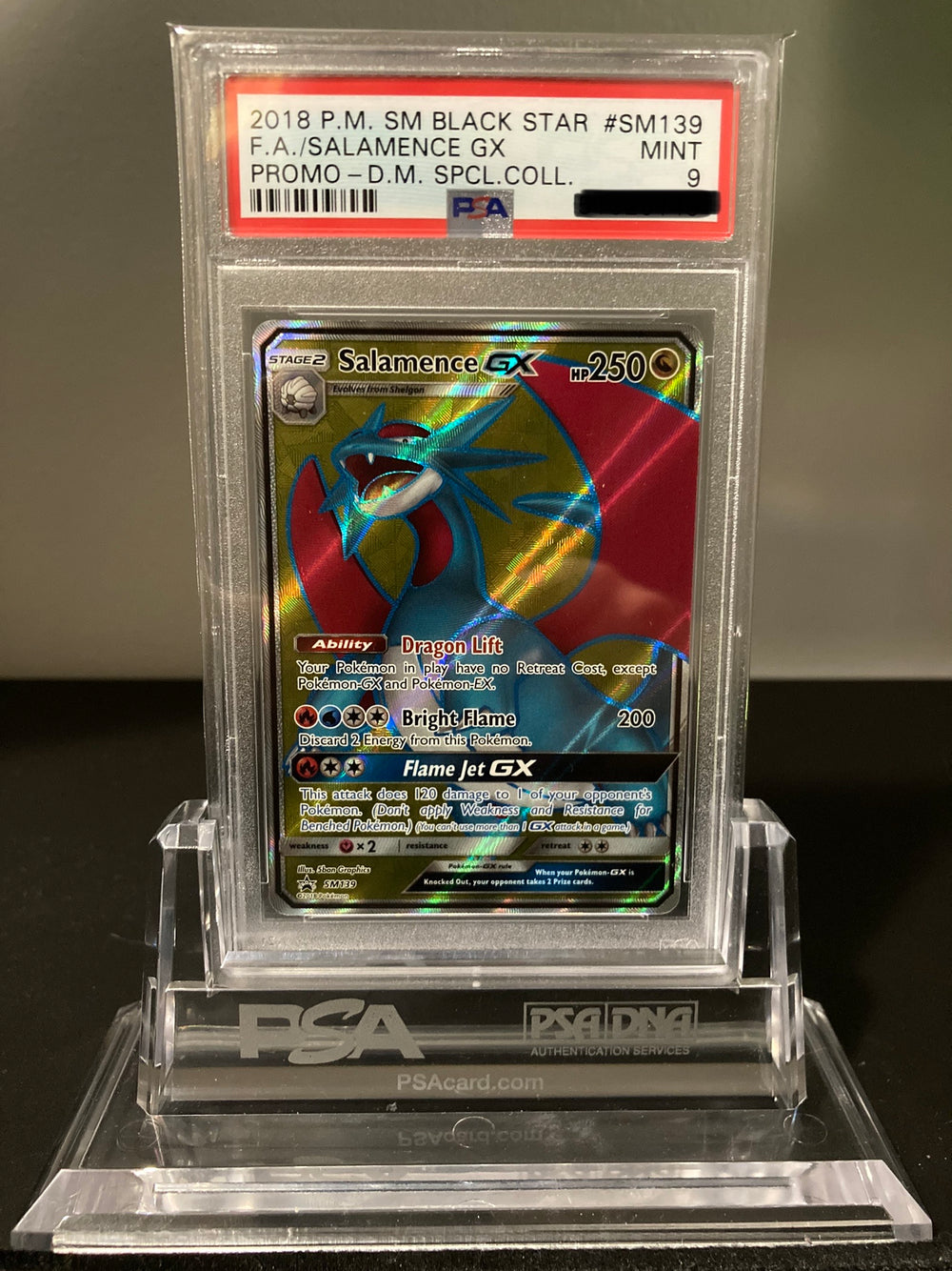 Salamence GX - SM Black Star Promo - SM139 - PSA 9 - Deck Out Gaming