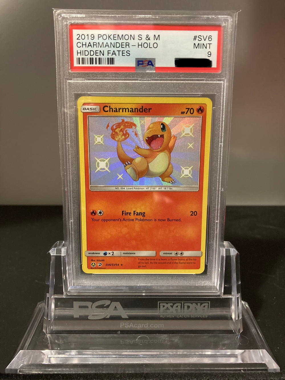 Charmander - Hidden Fates - SV6 - PSA 9 - Deck Out Gaming