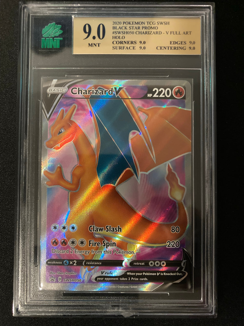 Charizard V - SWSH Promos - SWSH050 - MNT 9.0 (9.0/9.0/9.0/9.0) - Deck Out Gaming