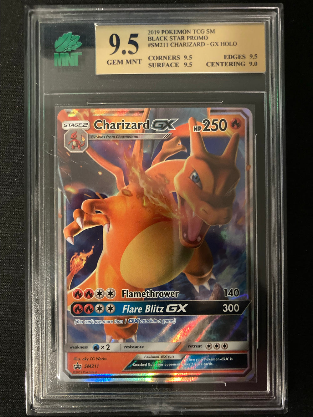 Charizard GX - SM Promos - SM211 - MNT 9.5 (9.5/9.5/9.5/9.0) - Deck Out Gaming