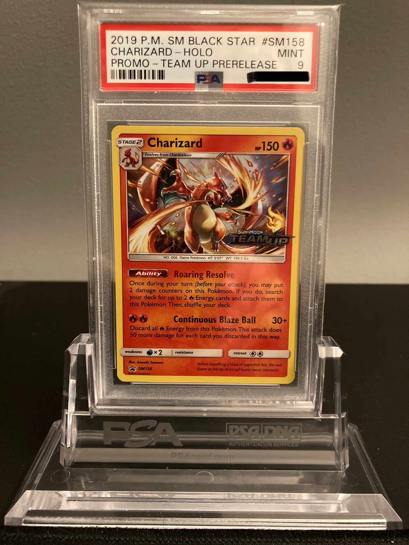 Pokemon Charizard cheapest SM158 CGC 9 Mint