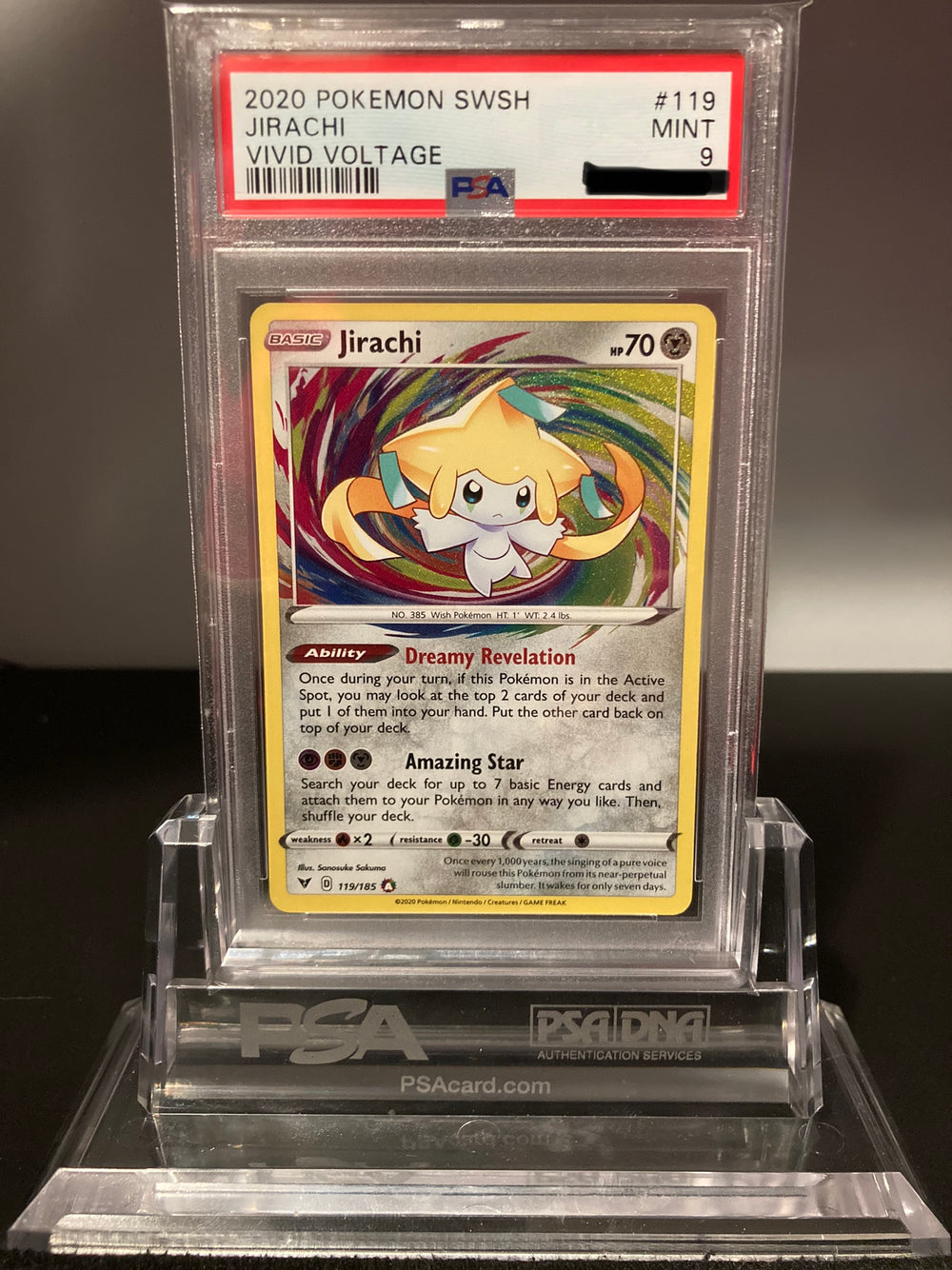 Jirachi - Vivid Voltage - 119 - PSA 9 - Deck Out Gaming